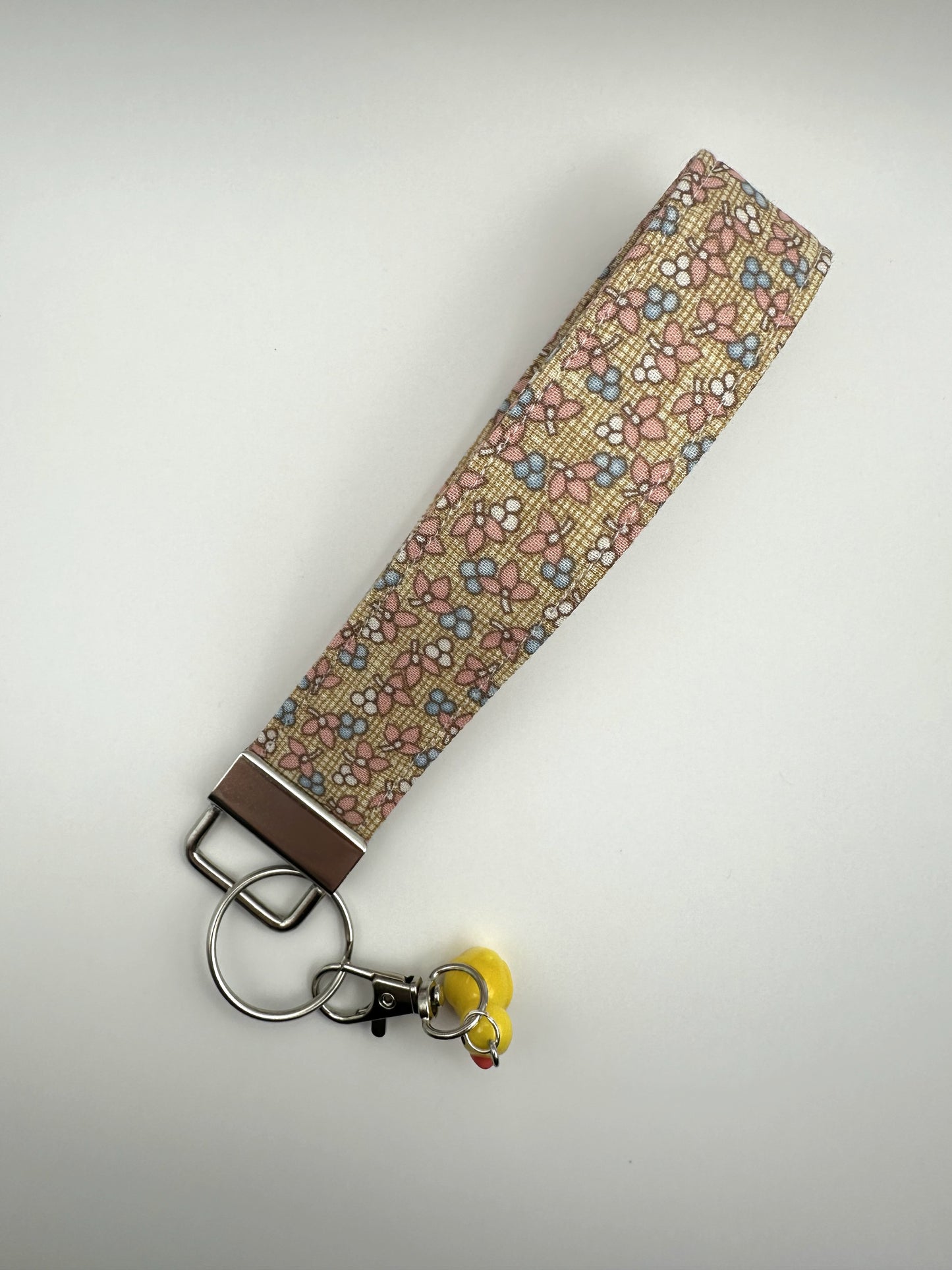 Floral Grid - Keychain Wristlet