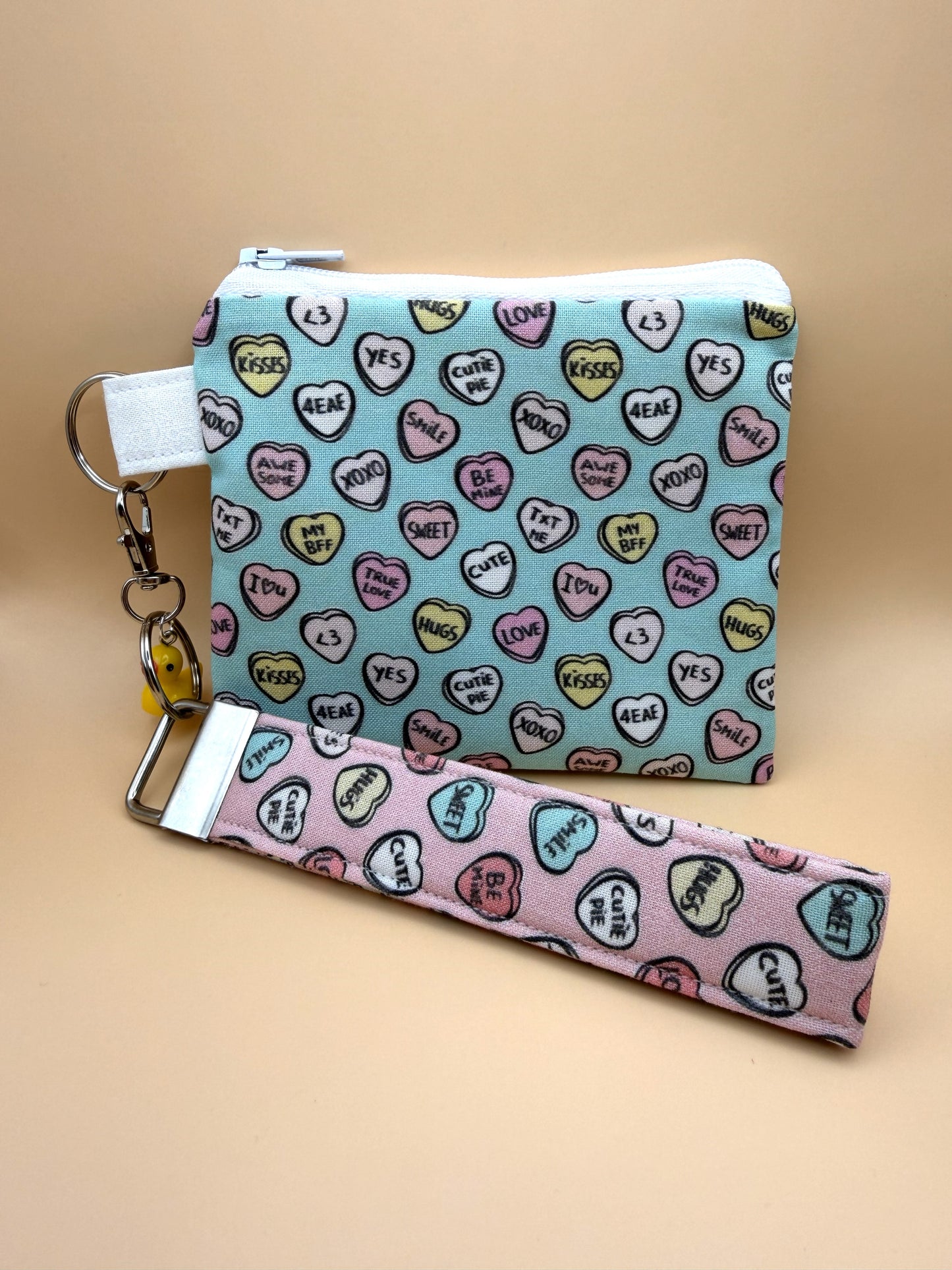 Green Conversation Hearts - Wallet