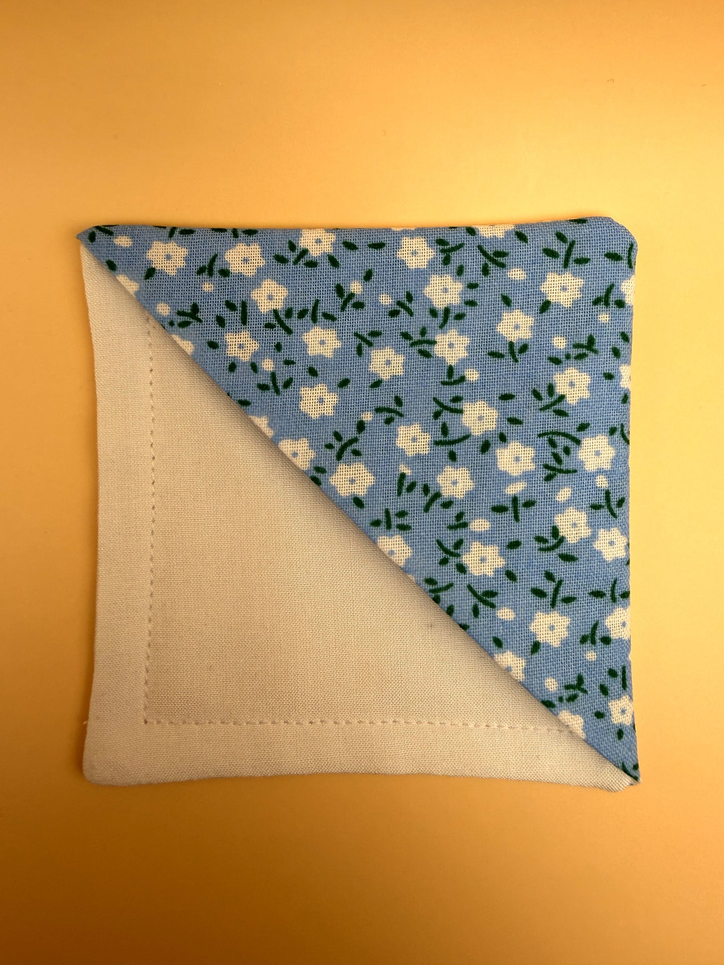 Flowers on Blue - Page Corner Bookmark