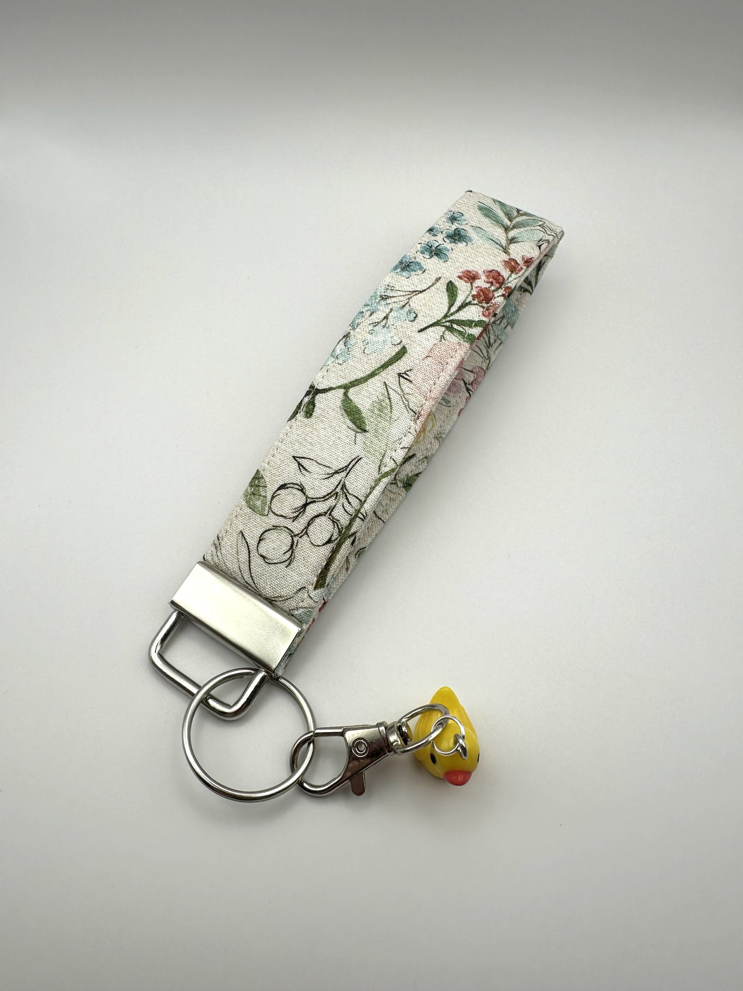 Pressed Flowers - Keychain Wristlet
