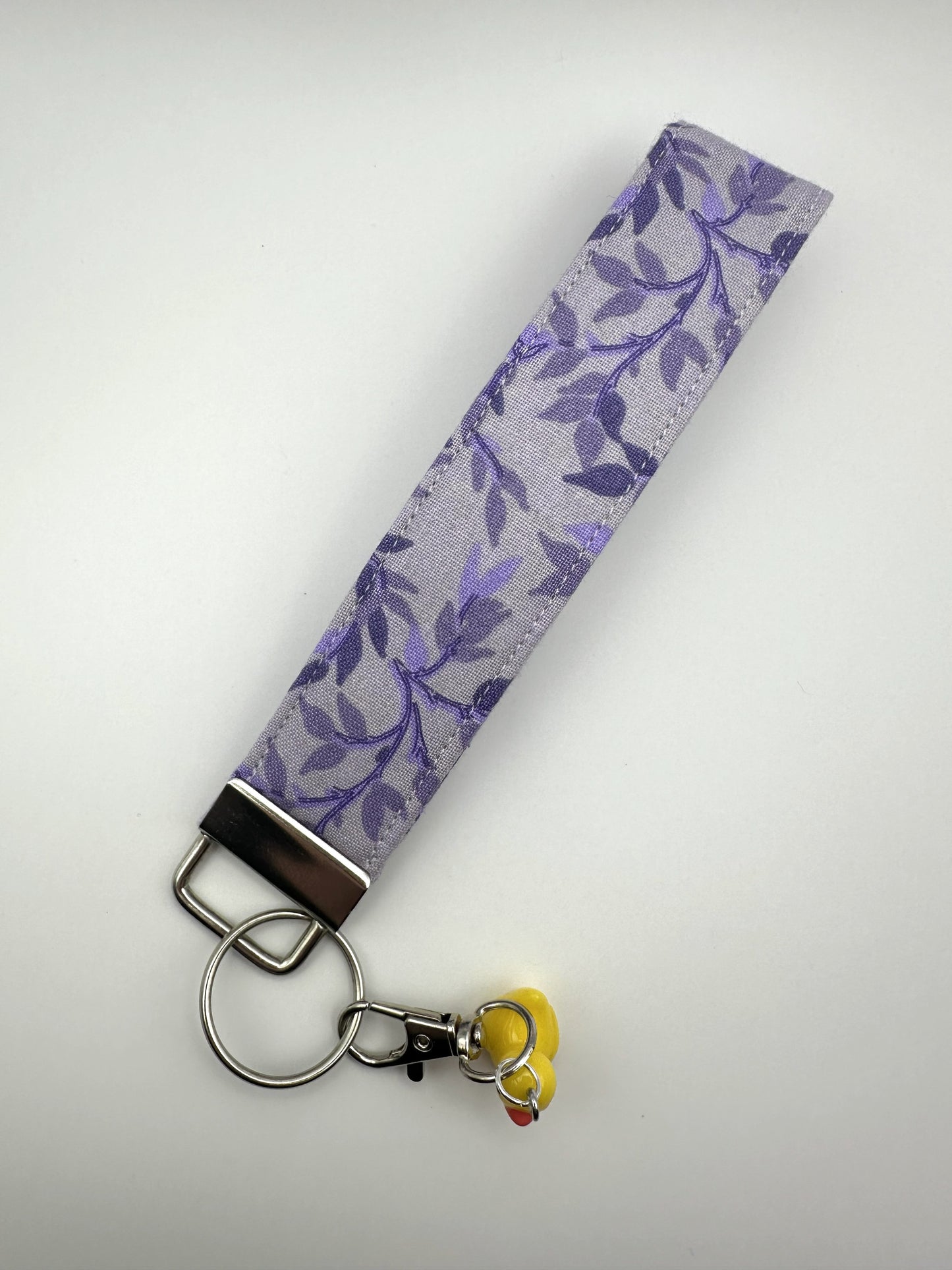Purple Vines - Keychain Wristlet